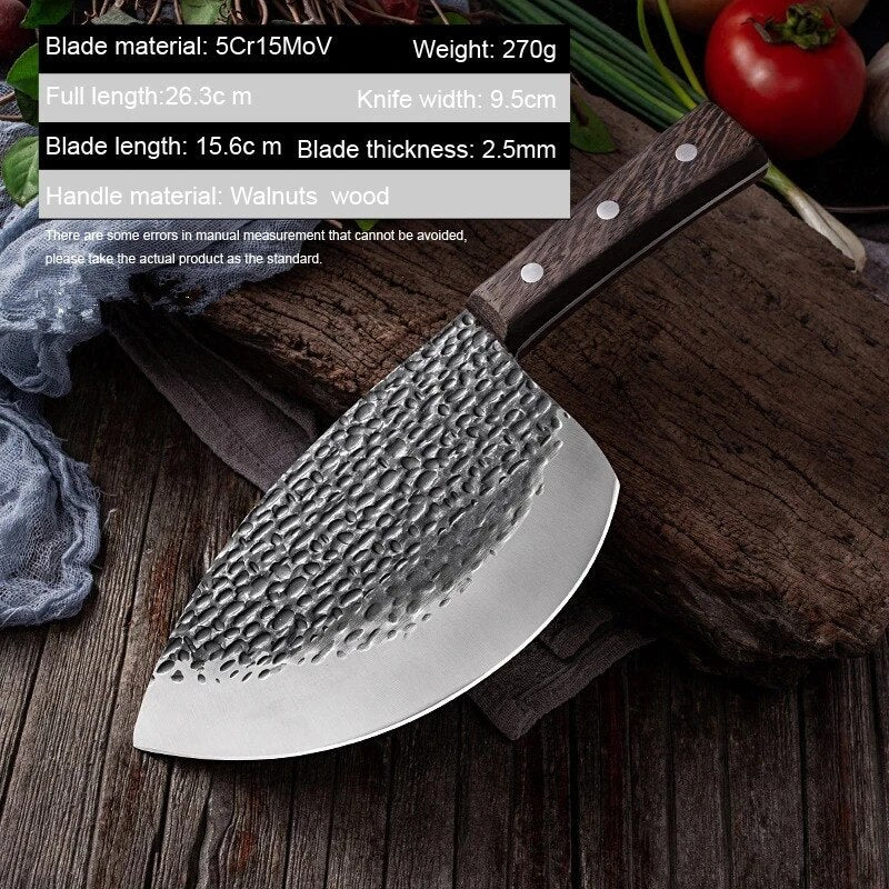 Dao Bầu - Fishing Butcher Knife Meat Cleaver, Professional Tool Cookin