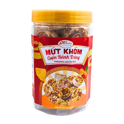 Mứt Khóm Cuộn Bánh Tráng 400g