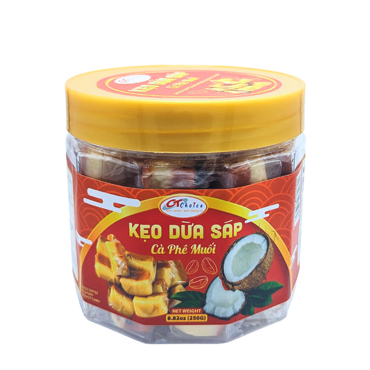 Kẹo Dừa Sáp Cà Phê Muối 250g