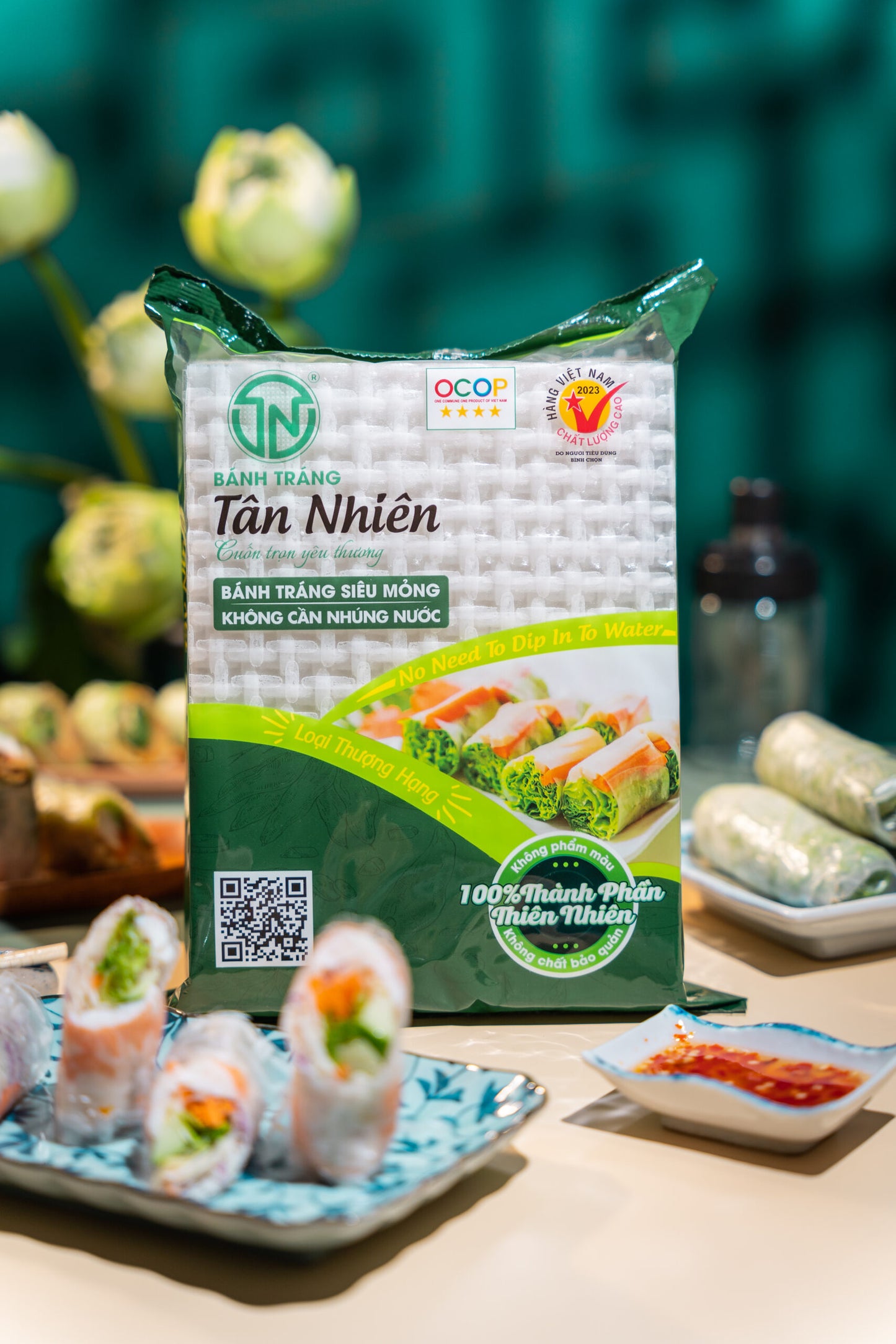 Bánh Tráng Không Nhúng Nước Tân Nhiên 400g