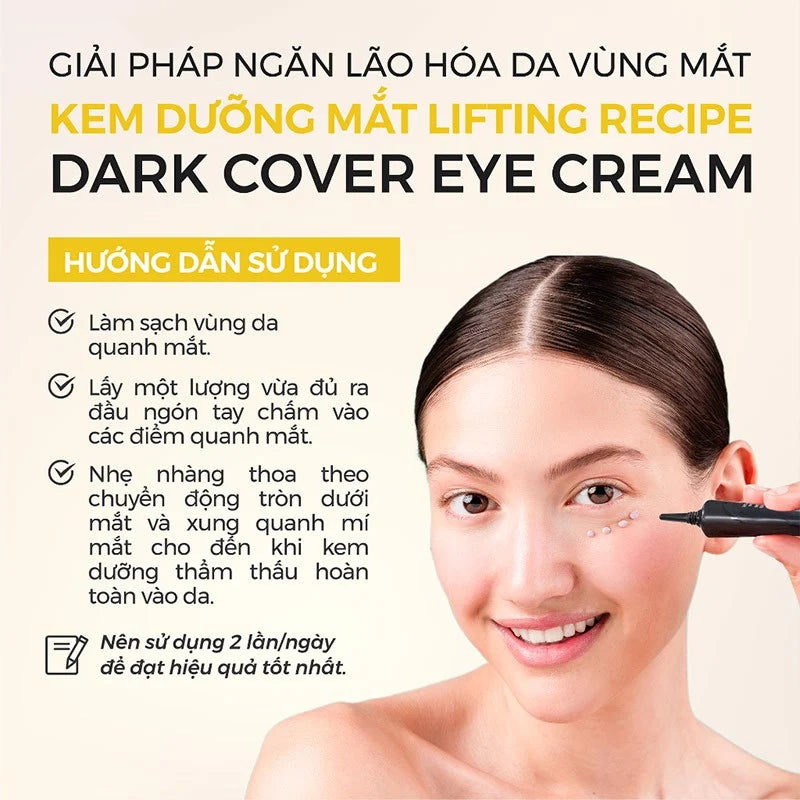 Kem Mắt- [RE:CIPE] Dark Cover Eye Cream 30ml