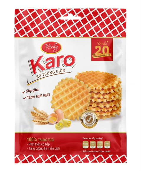RICHY- Bánh Bơ Trứng Karo Giòn 270g