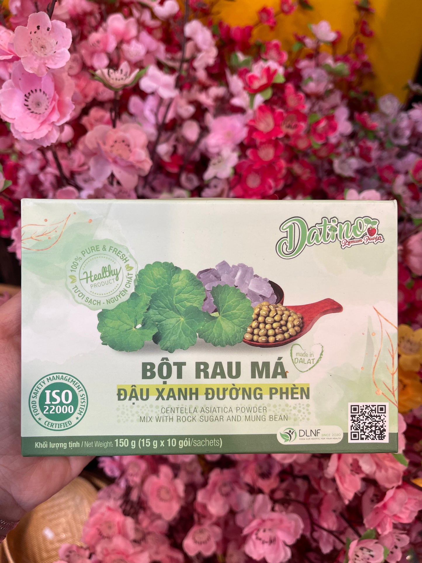 Bột Rau Má Đậu Xanh Đường Phèn