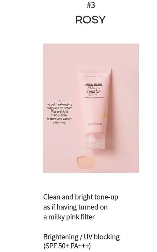 Kem Chống Nắng Nâng Tông Da- Peripera - Milk Blur Tone Up Cream SPF 50