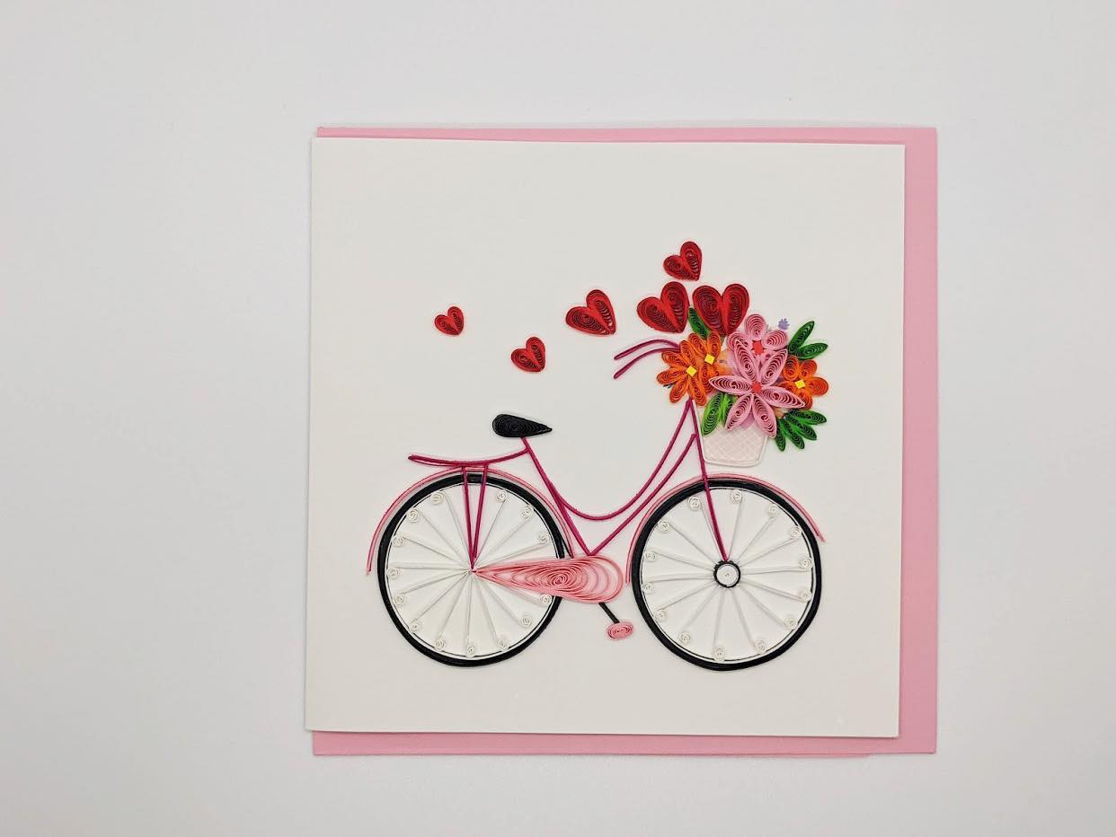 Thiệp giấy xếp 3D - QUILTED LOVE CARDS